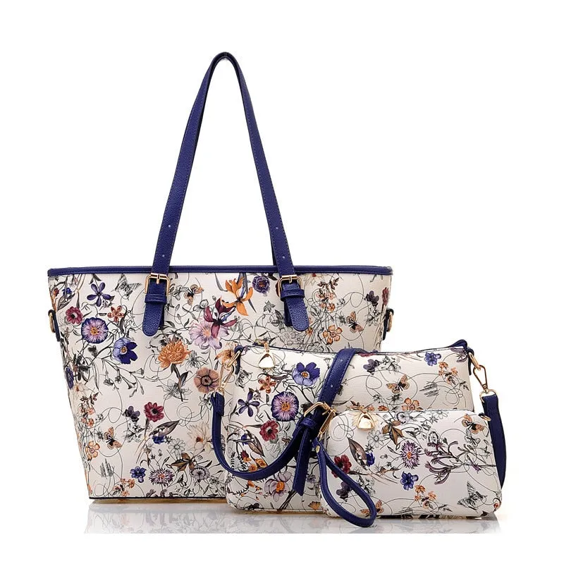 3 in 1 Soft Printed Luxury Handbag