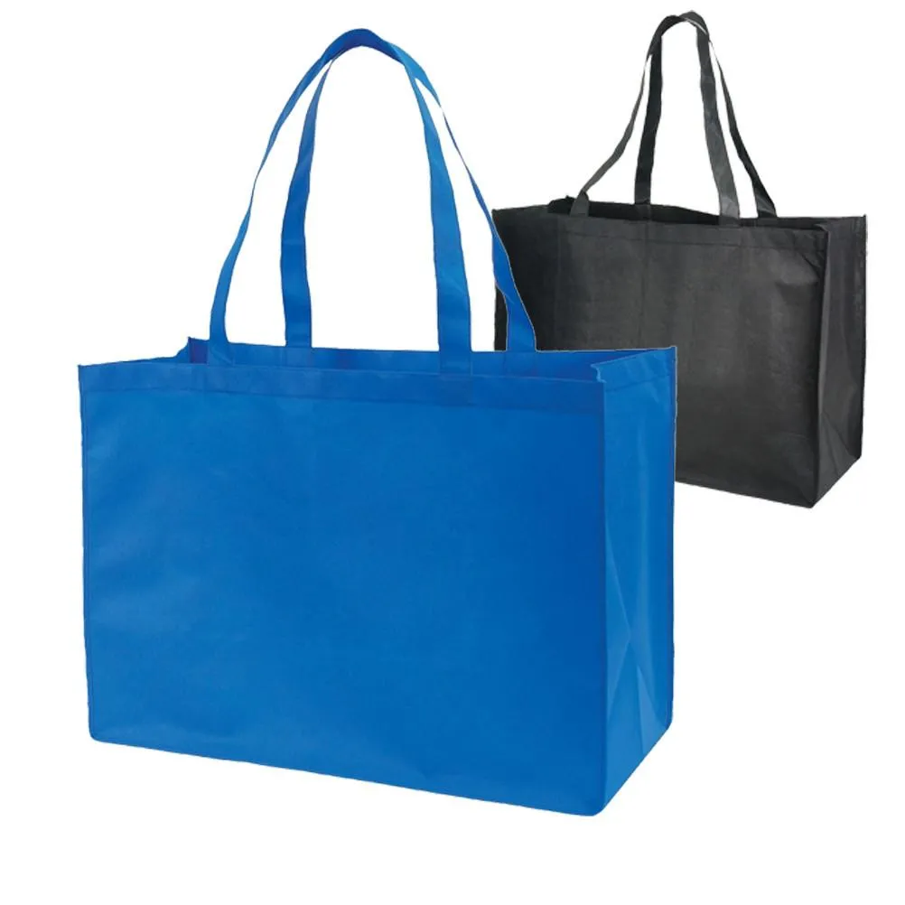 50 ct Jumbo Non-Woven Polypropylene Grocery Tote Bags - GN48 - Pack of 50