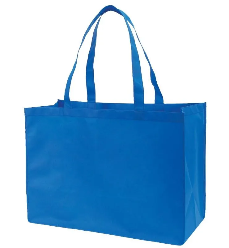 50 ct Jumbo Non-Woven Polypropylene Grocery Tote Bags - GN48 - Pack of 50