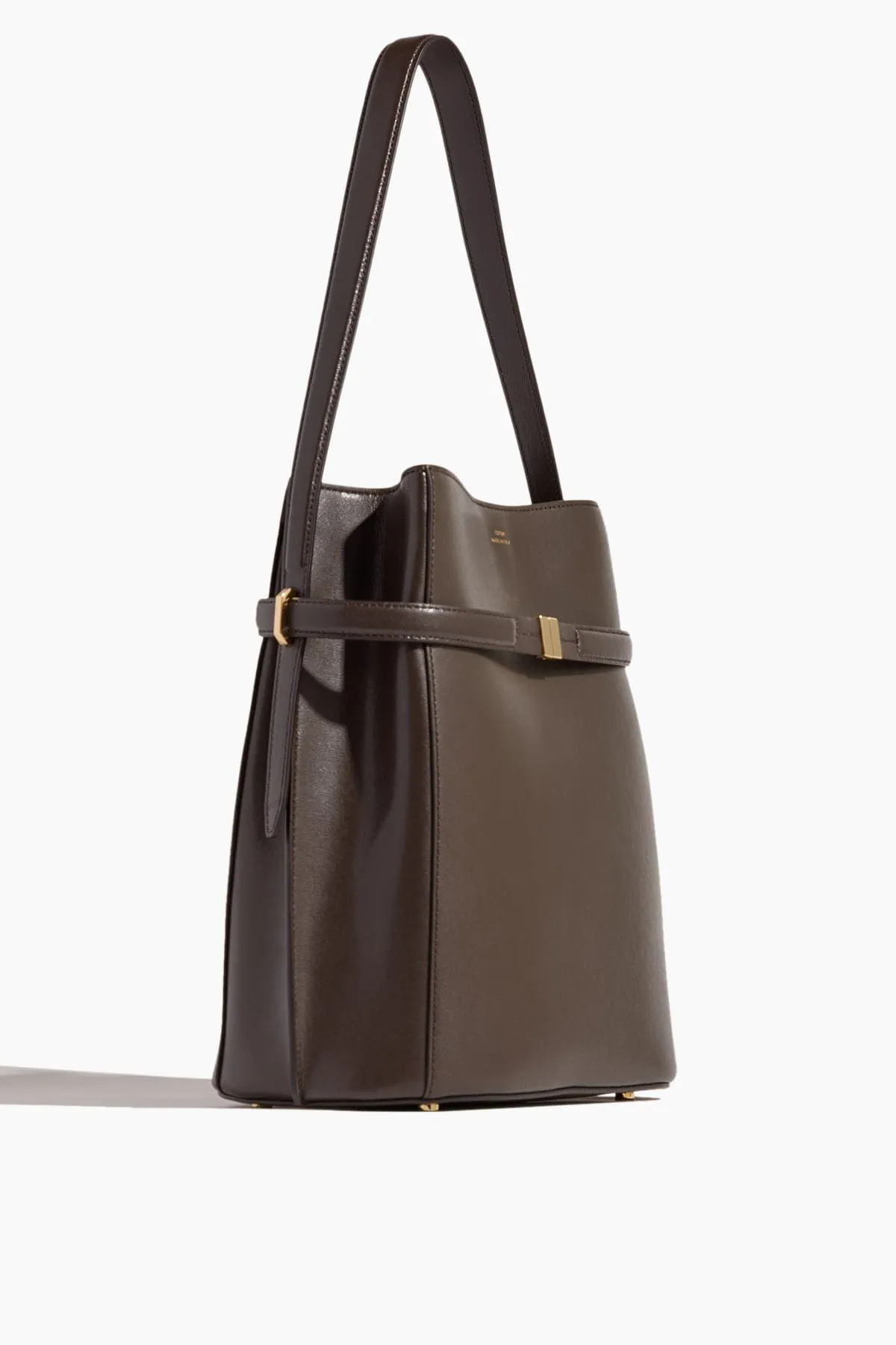 Belted Bucket Bag in Bark