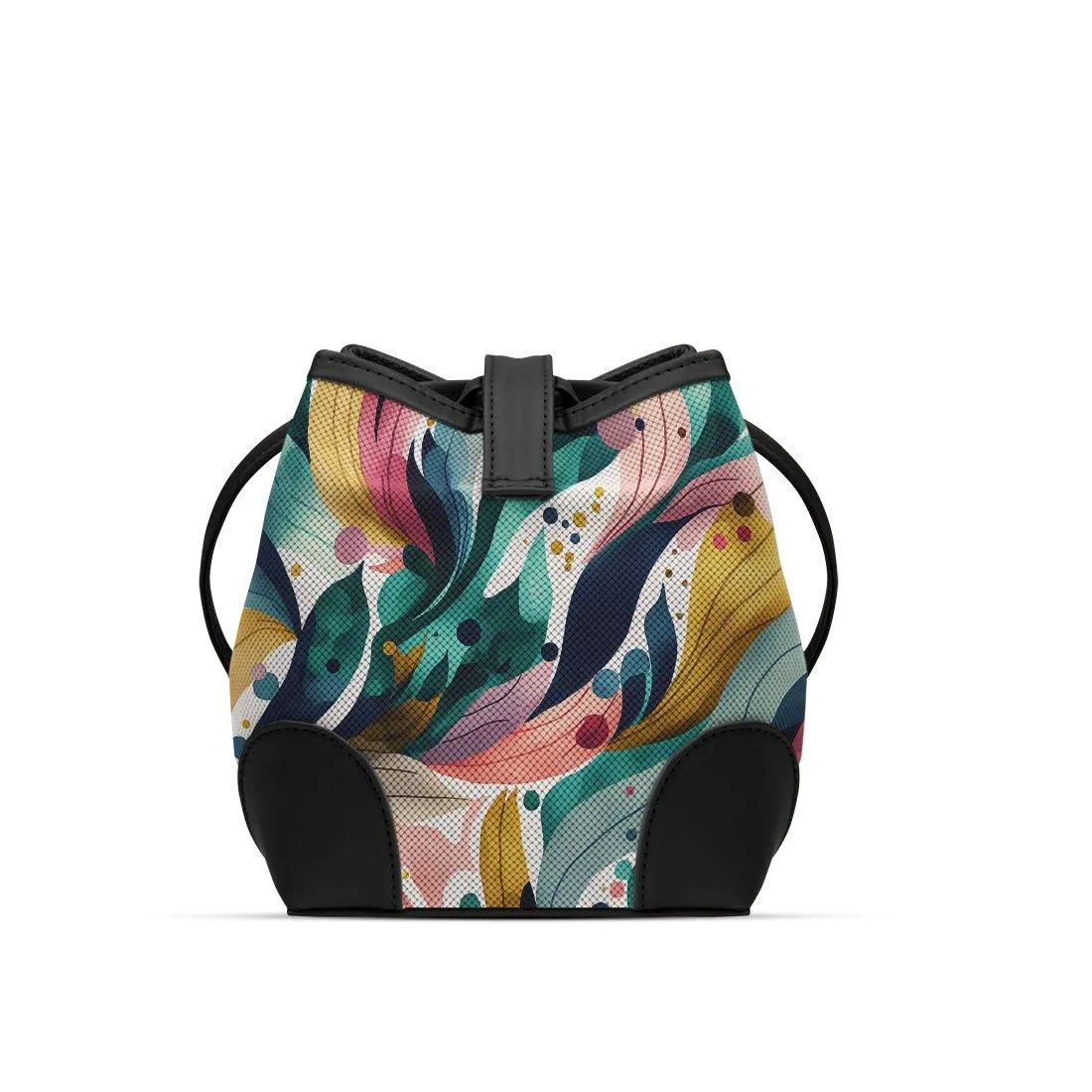 Black Bucket Bags Color Flow