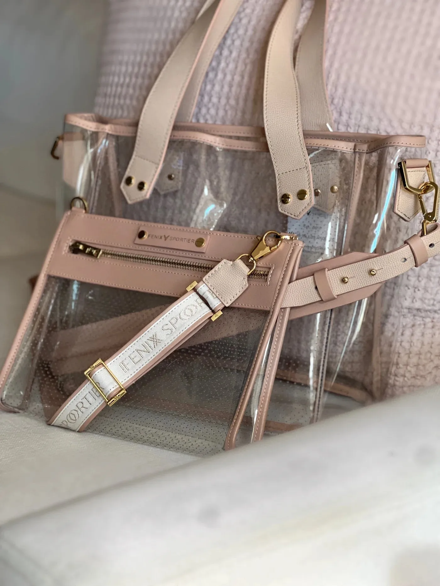 Blush Game-Day Shoulder Bag