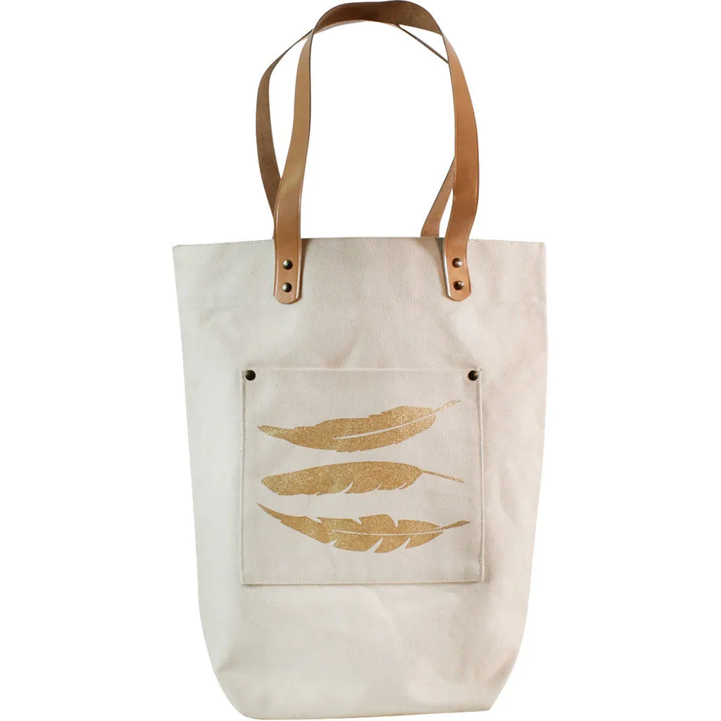 Bohemian Tote Feathers