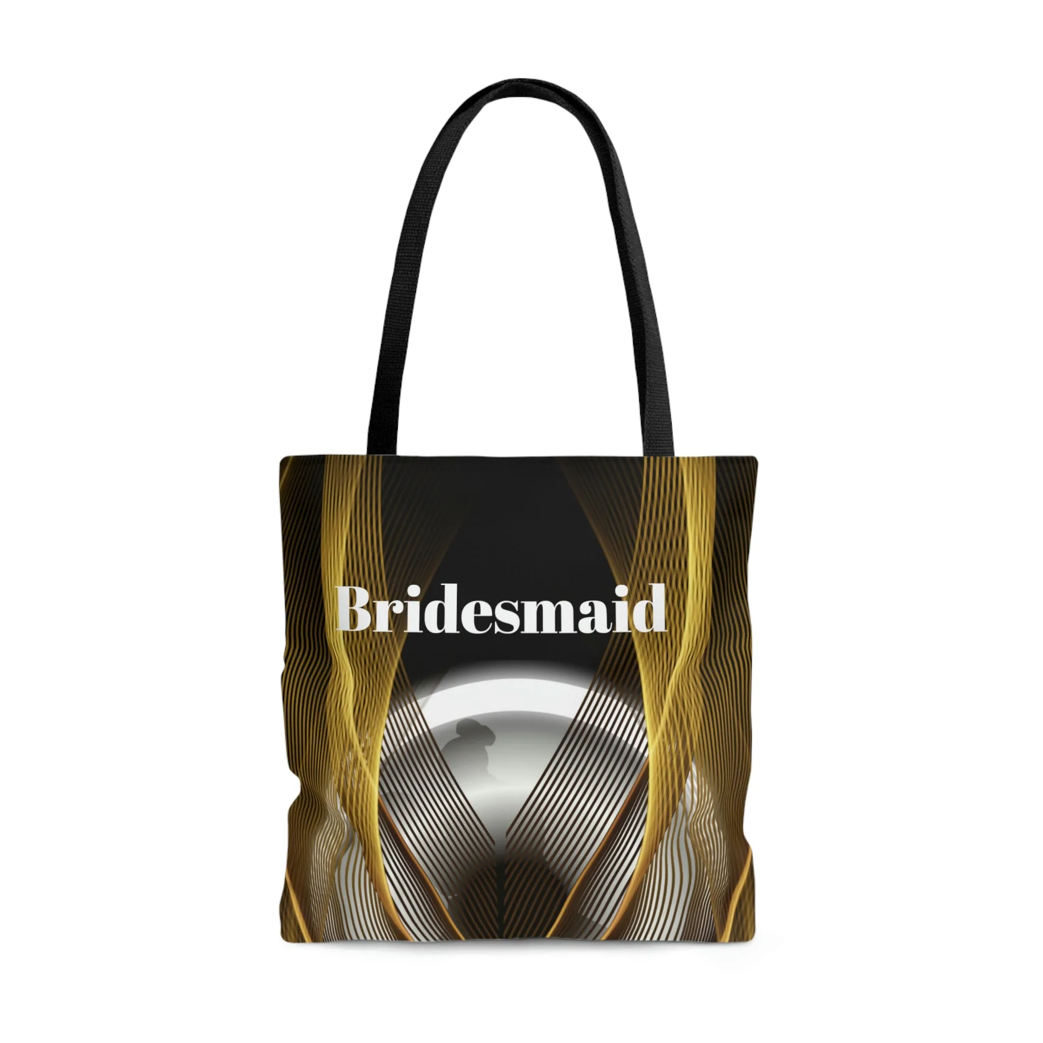 Bridesmaids Gifts | Custom Black Tote | Practical Wedding Gift | Bridal Shower  | Bridal Team Handbag