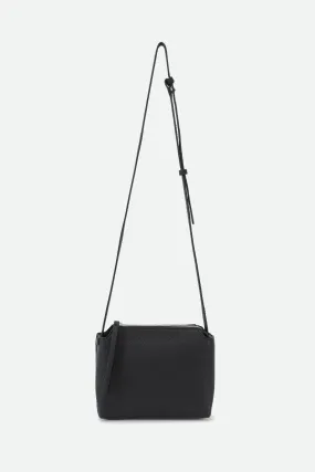 BRIDGET ITALIAN LEATHER CROSSBODY BAG IN BLACK