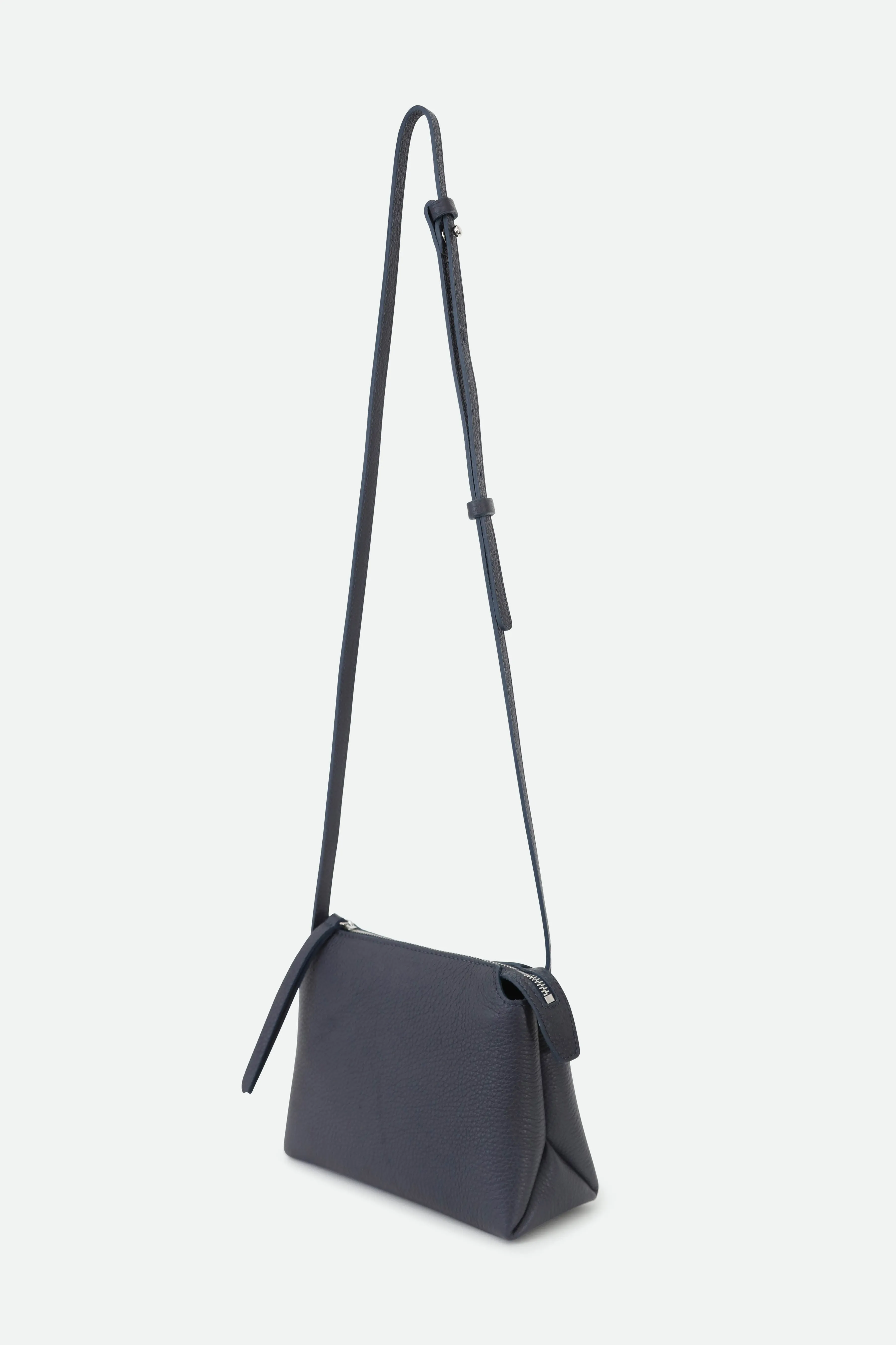 BRIDGET ITALIAN LEATHER CROSSBODY BAG IN NAVY