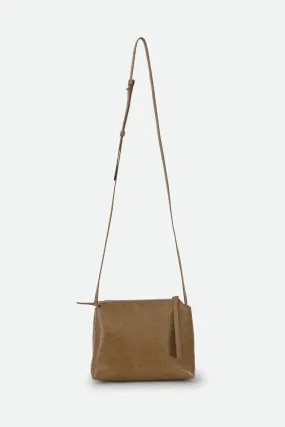 BRIDGET ITALIAN PATENT LEATHER CROSSBODY BAG IN COGNAC