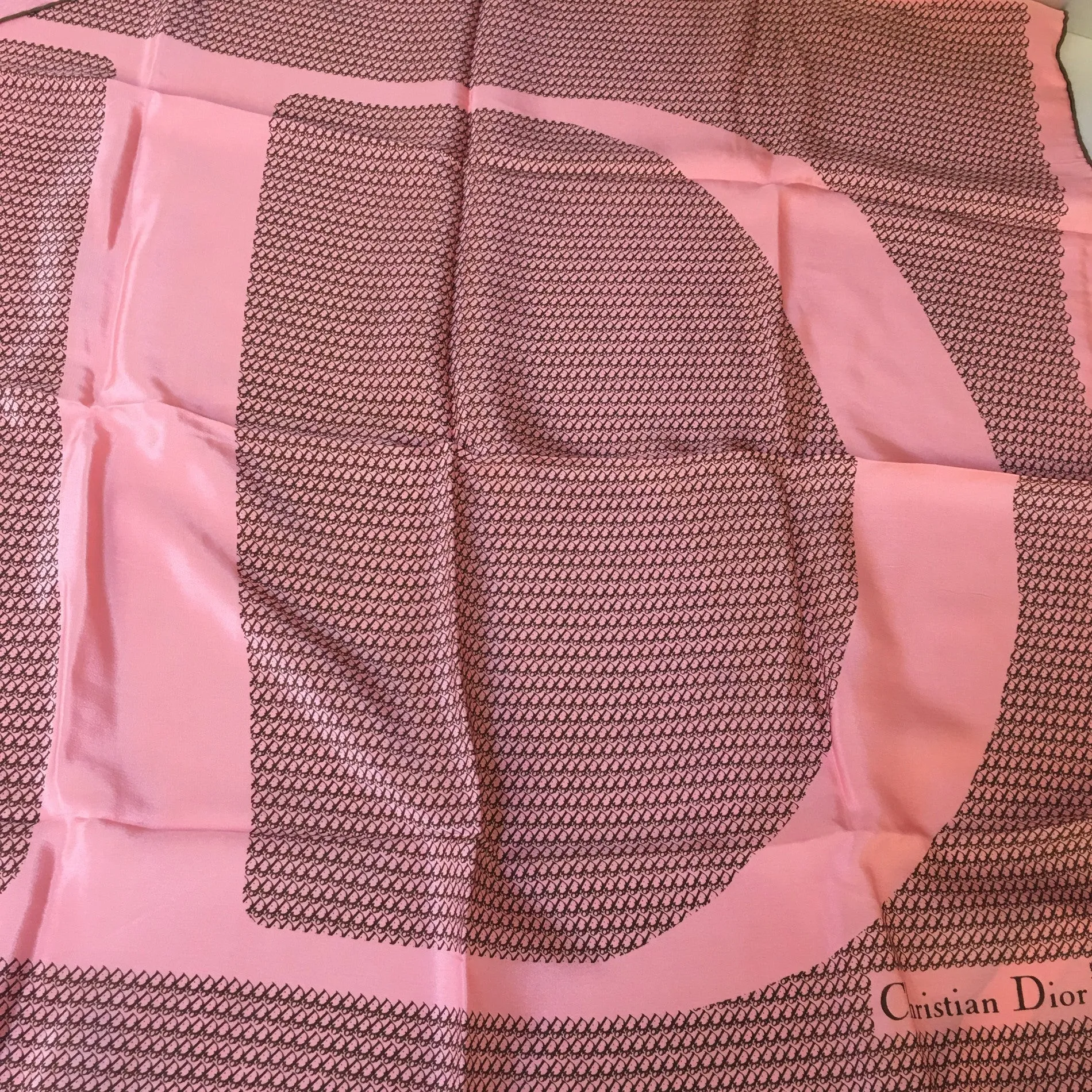 CHRISTIAN DIOR Foulard in Pink Silk