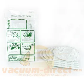 Compact & TriStar Canister and Backpack Generic Vacuum Bags by EnviroCare, 5 Pack #738-5SEC