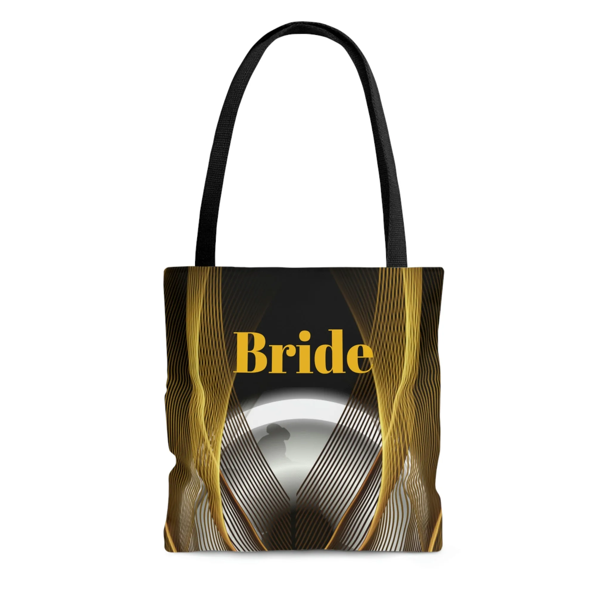 Custom Bridal Tote | Black Bag | Practical Wedding Gift | Bridal Shower | Women Engagement | Bride to be Handbag | Gift For Her