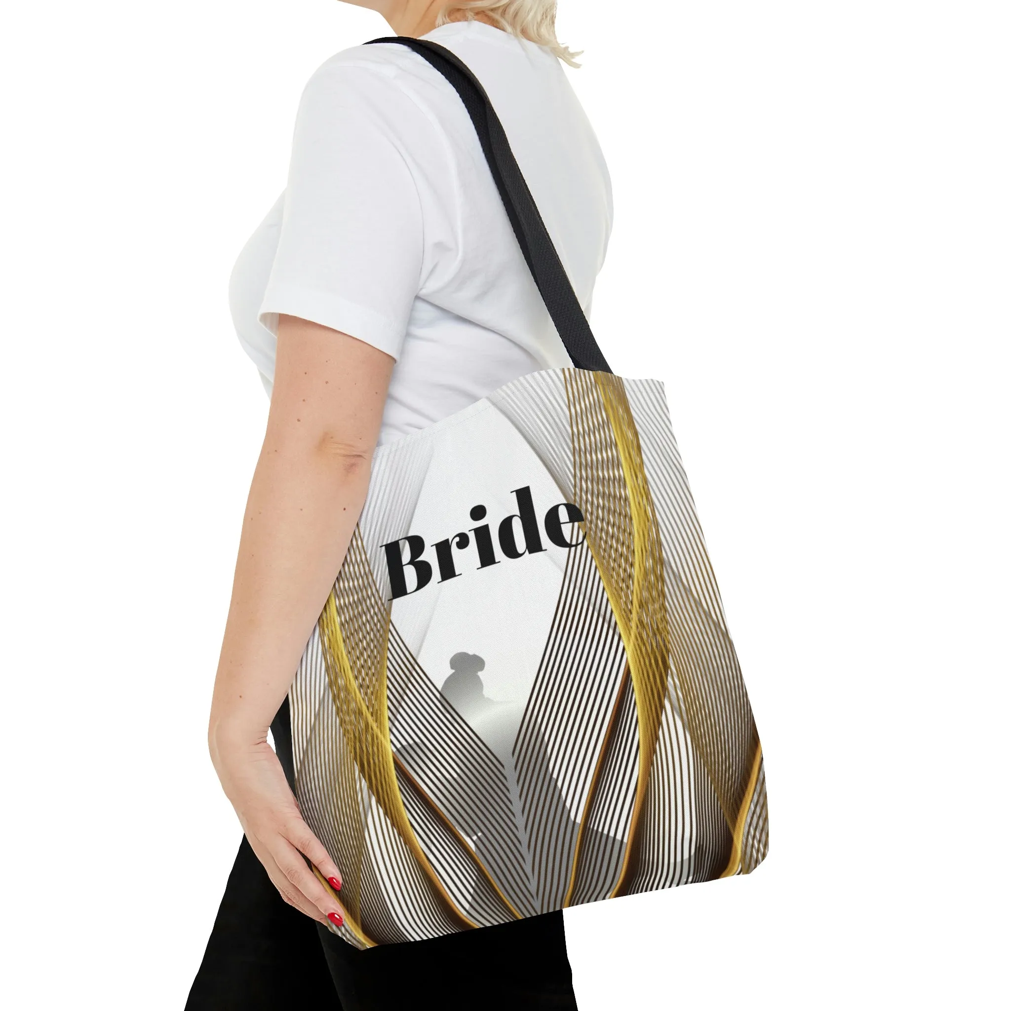 Custom Bridal Tote | White  Bag | Practical Wedding Gift | Bridal Shower Gifts | Women Engagement |  Bride to be Handbag Gift