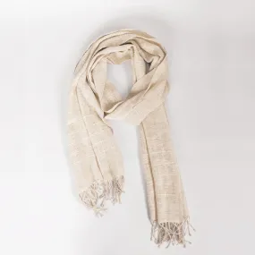 Eri Silk Scarf in Cream