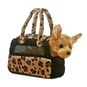 Fancy Pals Chihuahua Leopard Bag