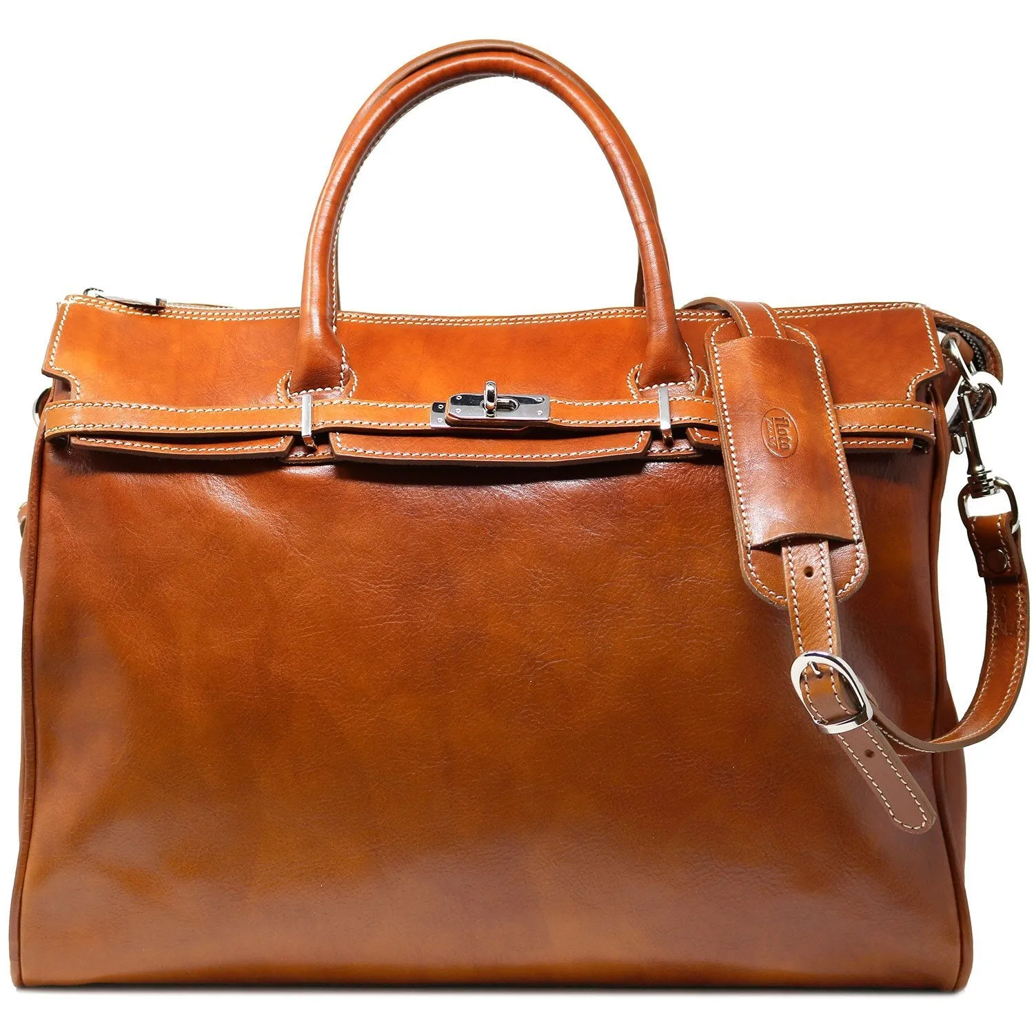 Floto Leather Milano Shoulder Tote