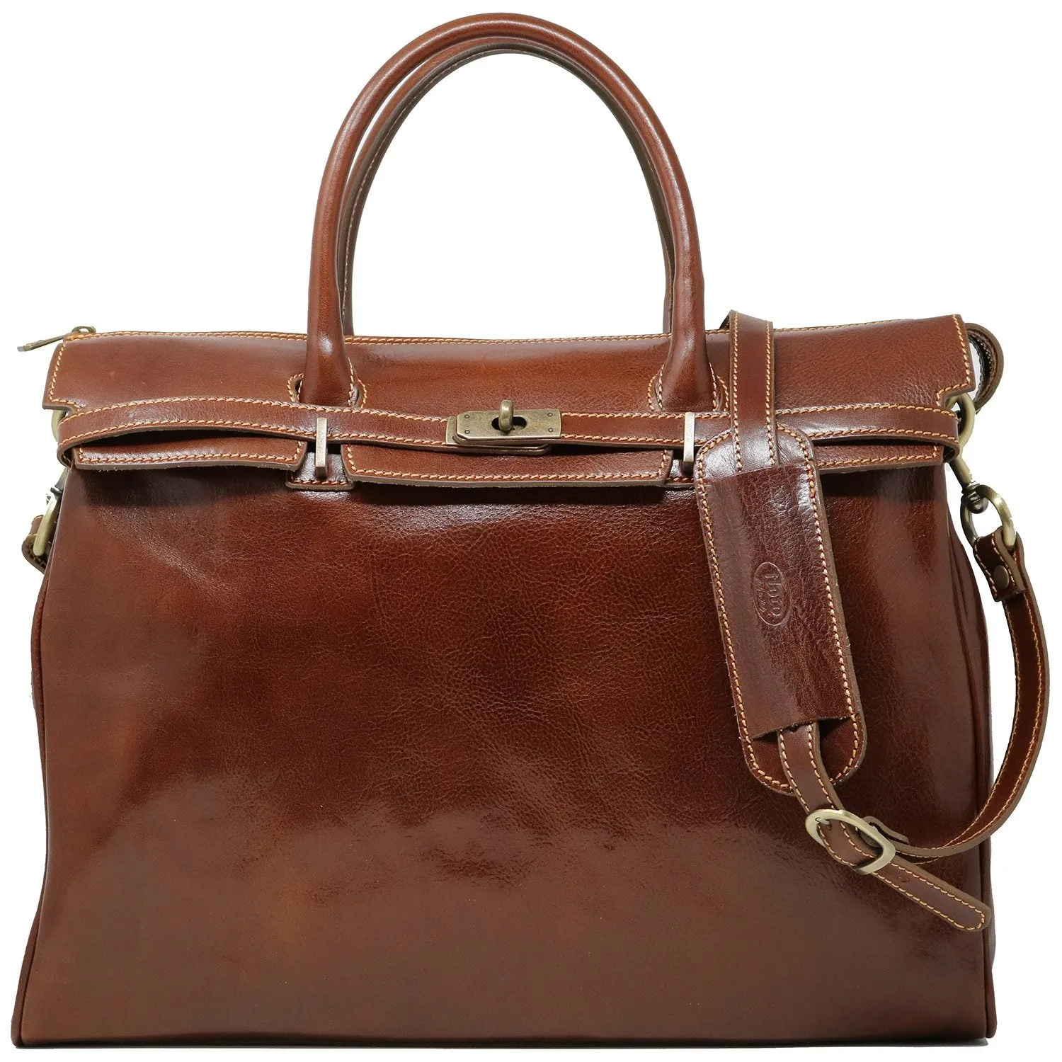 Floto Leather Milano Shoulder Tote