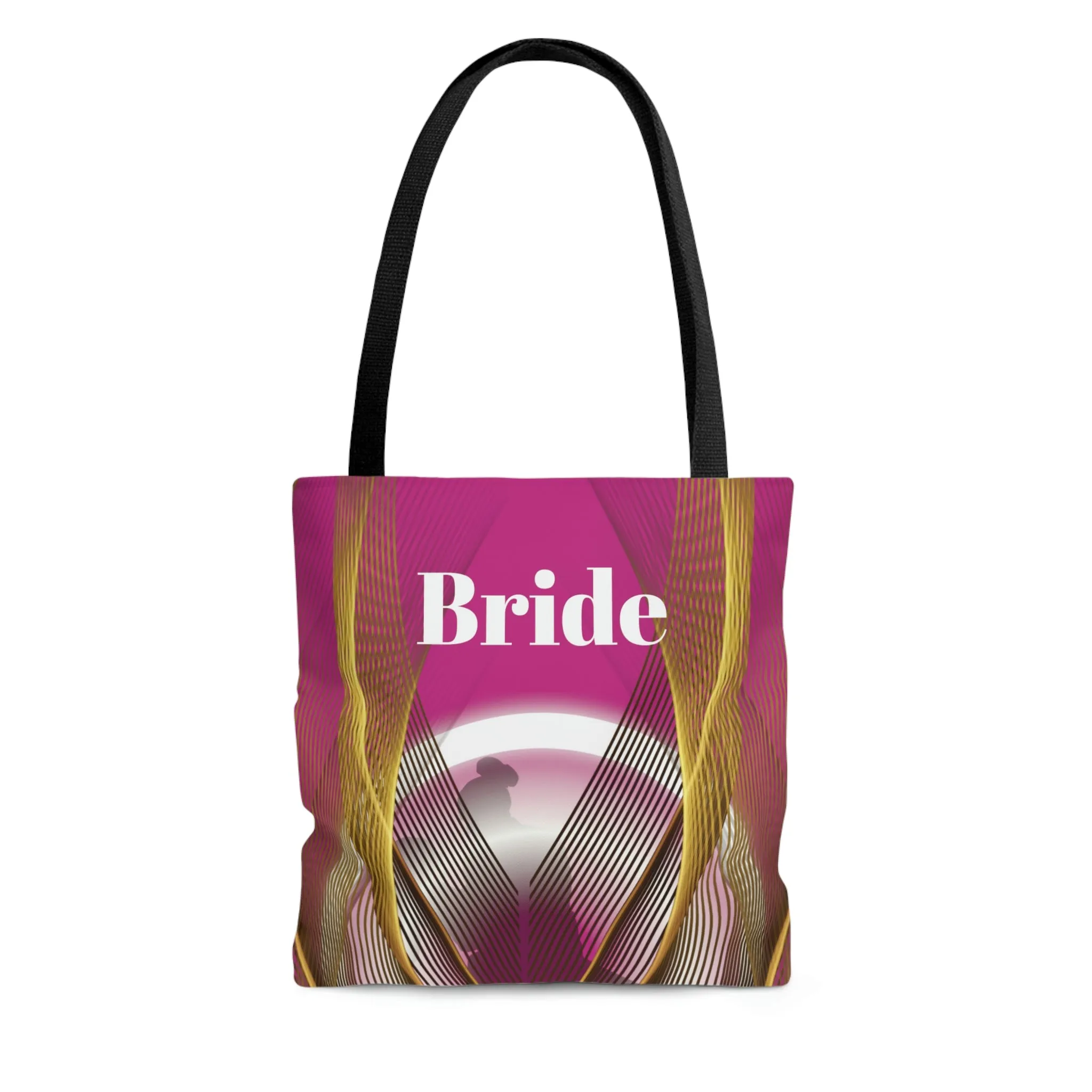 Fuchsia Bridal Tote | Custom Bridal Shower Gift Bag | Wedding Handbag | Gift For Bride | Beach Wedding Shoulder Bag