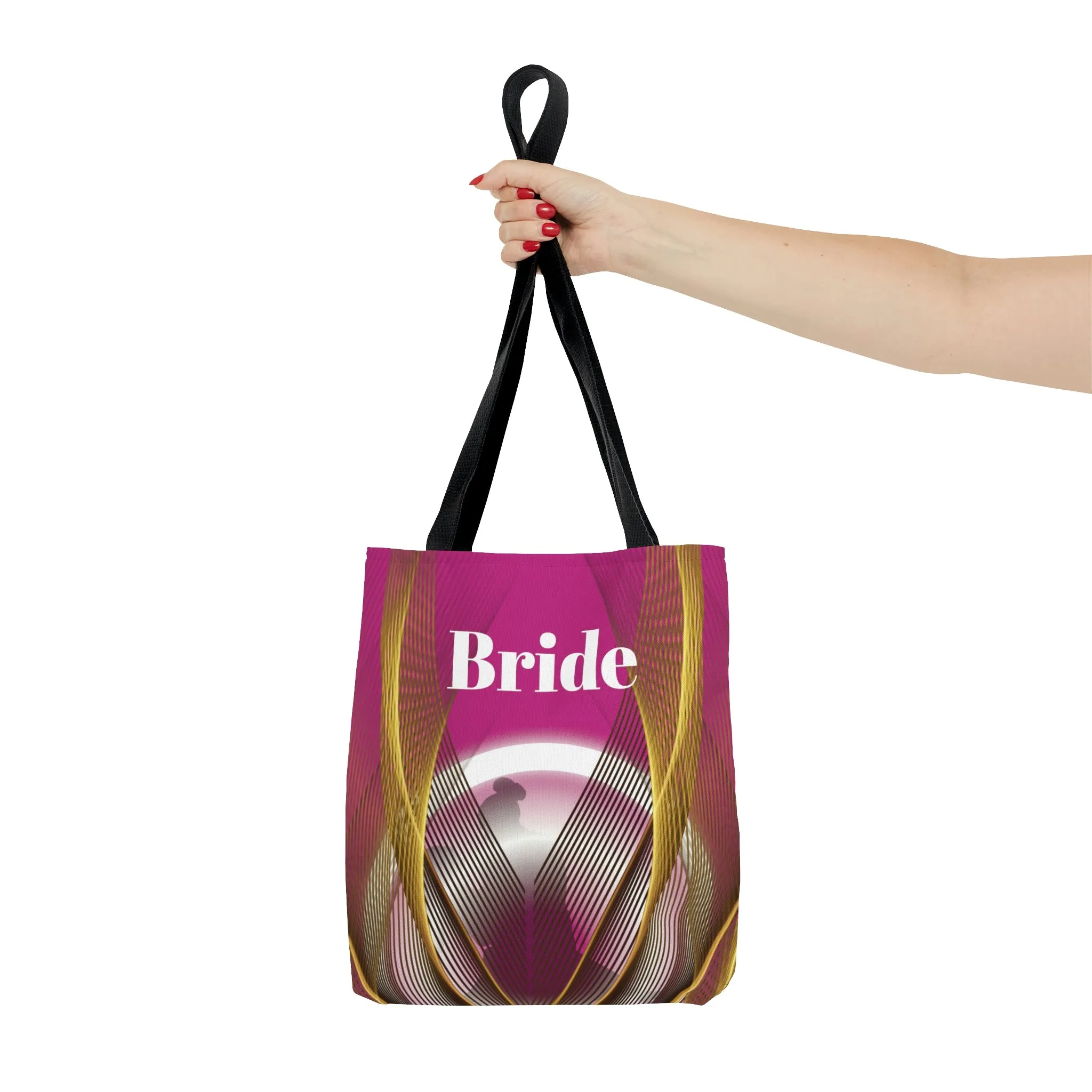 Fuchsia Bridal Tote | Custom Bridal Shower Gift Bag | Wedding Handbag | Gift For Bride | Beach Wedding Shoulder Bag