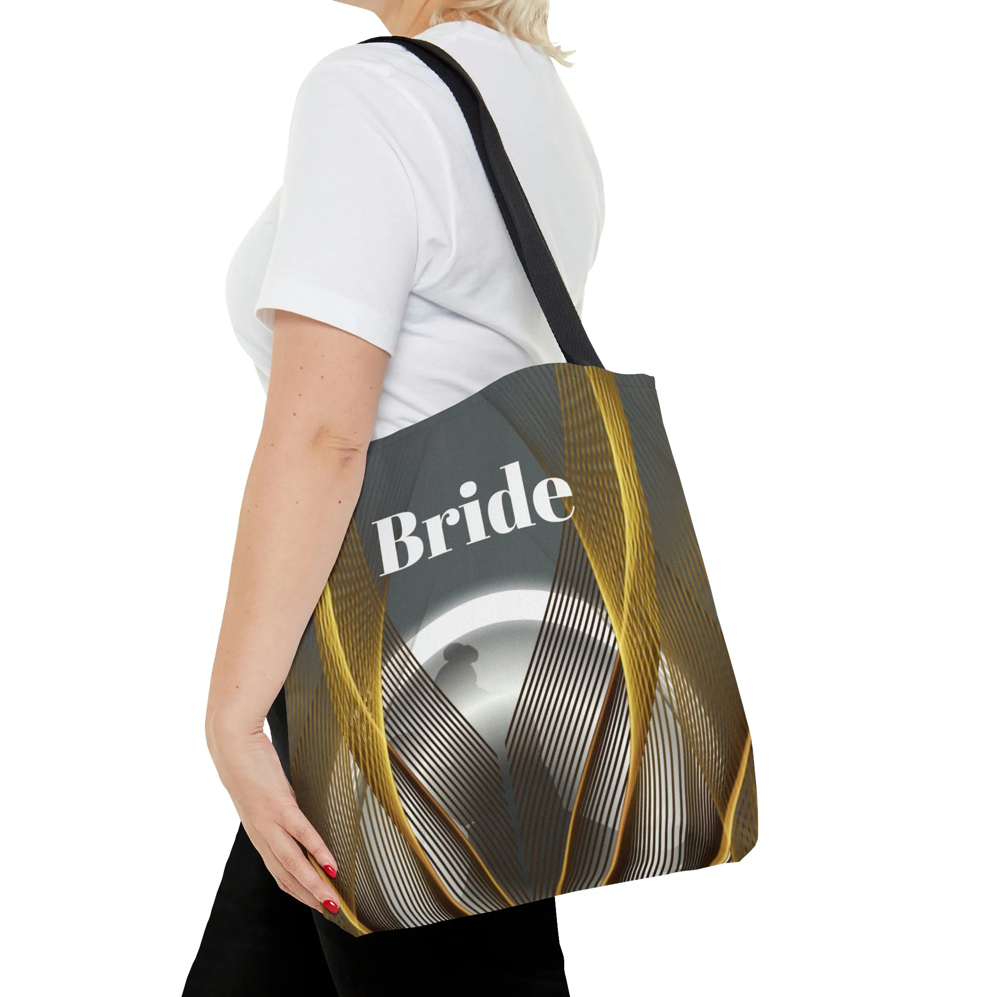 Grey Bridal tote