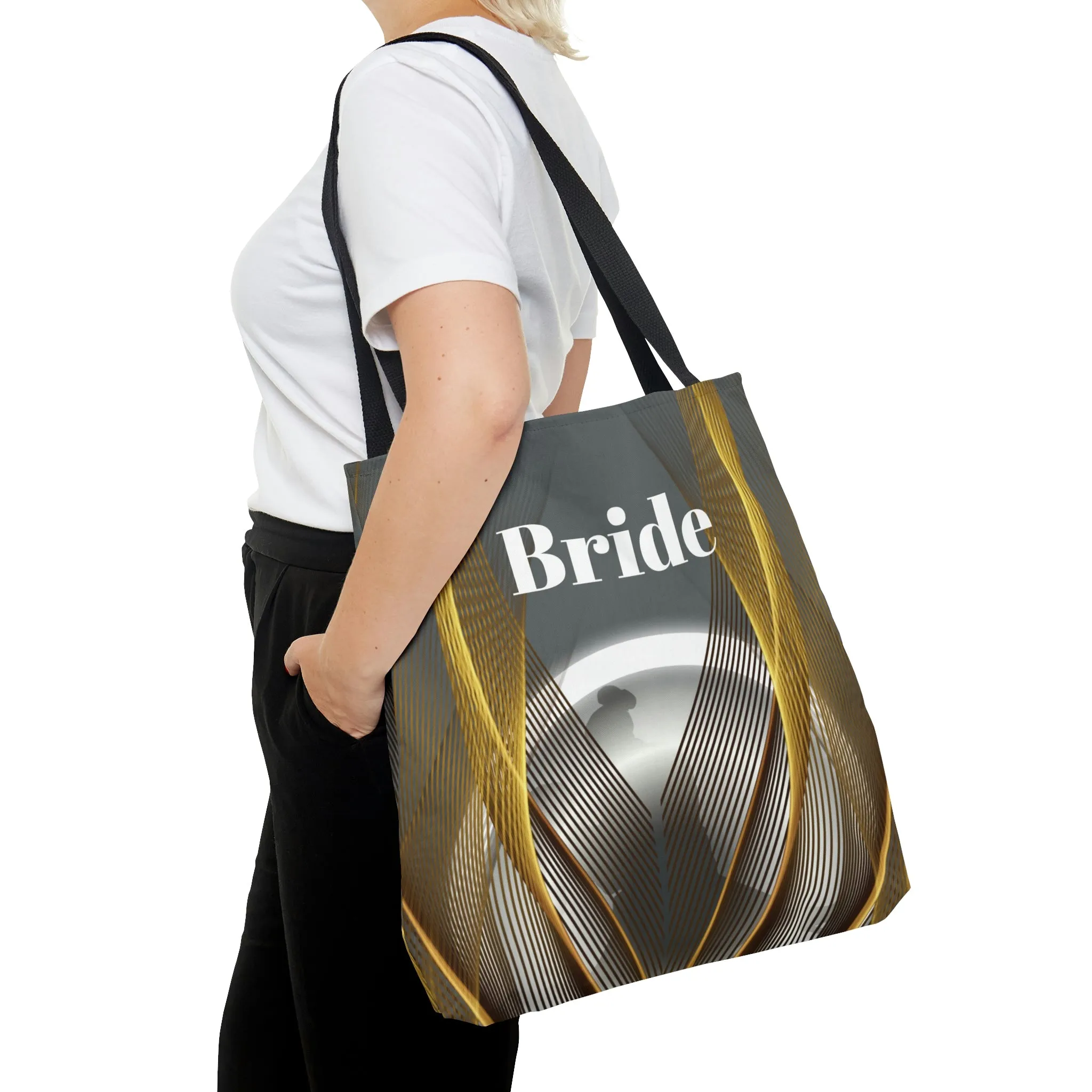 Grey Bridal tote