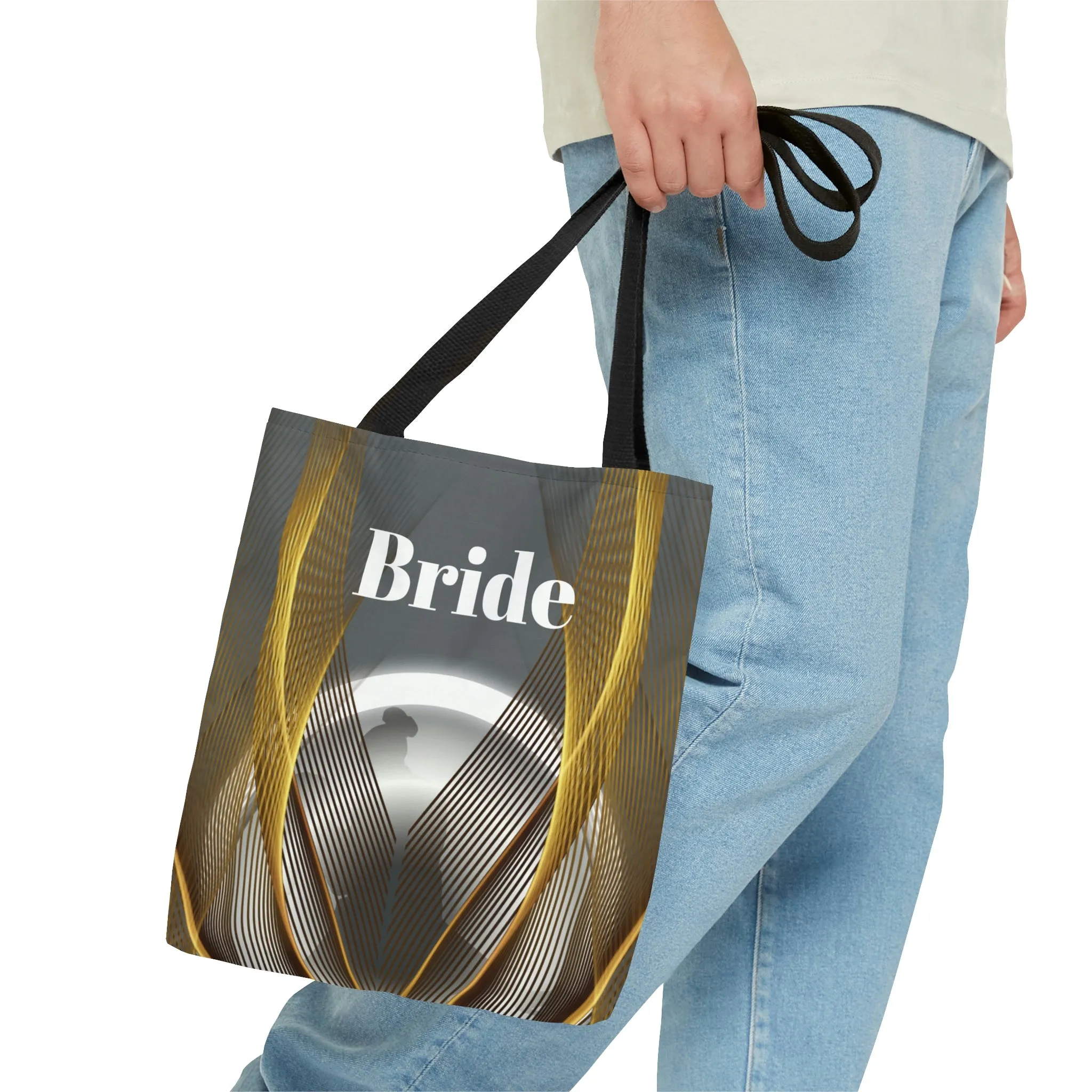 Grey Bridal tote