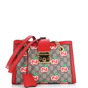 GUCCI Padlock Chain Tote Printed GG Coated Canvas Small