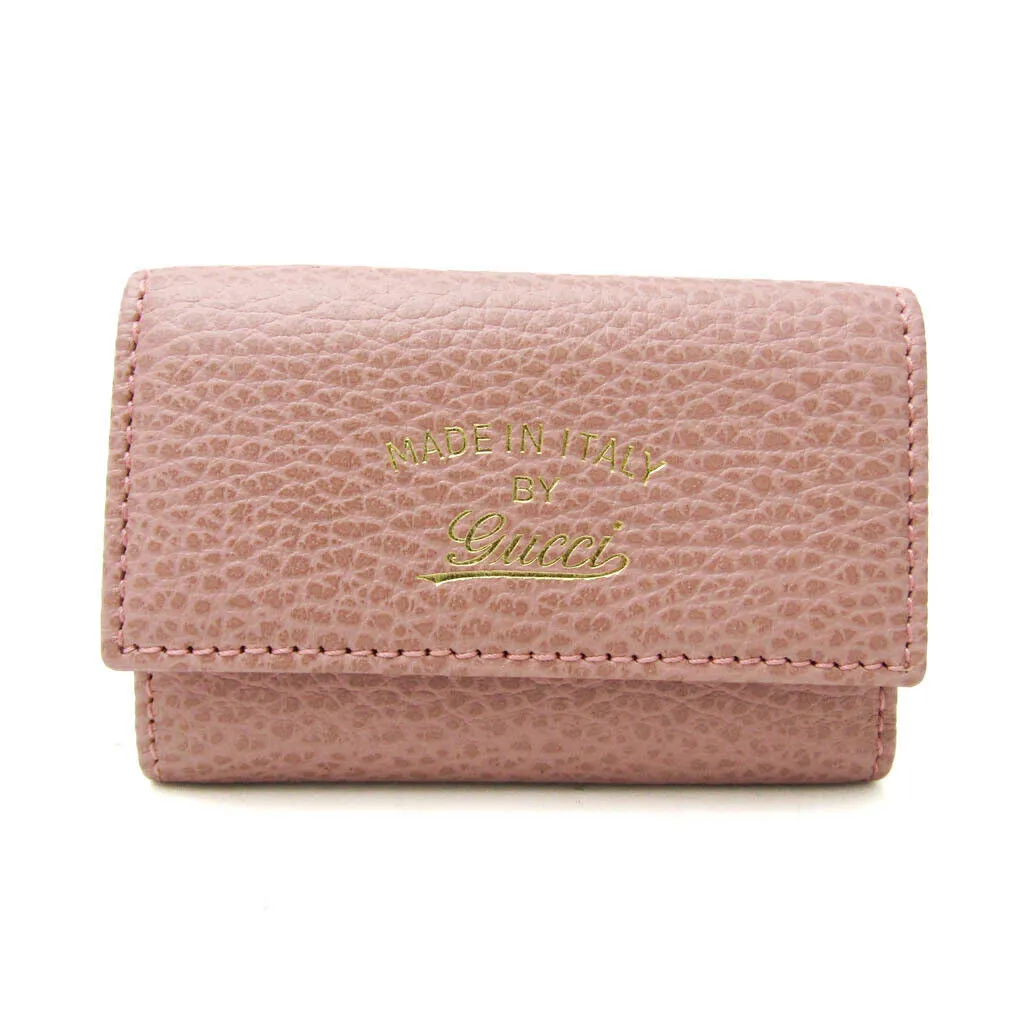 Gucci Women's Leather Key Case Pink