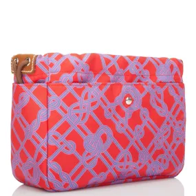 Hermes Fourbi 20 Rouge de Coeur Noeud Marin Silk and Barenia Palladium Hardware