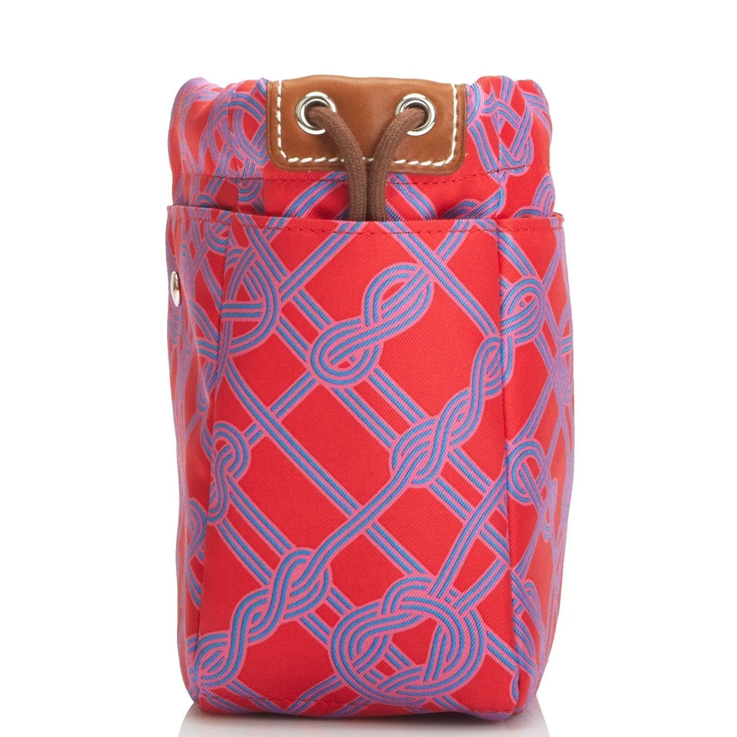 Hermes Fourbi 20 Rouge de Coeur Noeud Marin Silk and Barenia Palladium Hardware