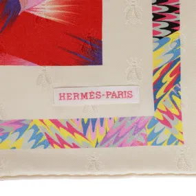 Hermes "Brides de Gala" Marble Silk Twill Scarf 90cm