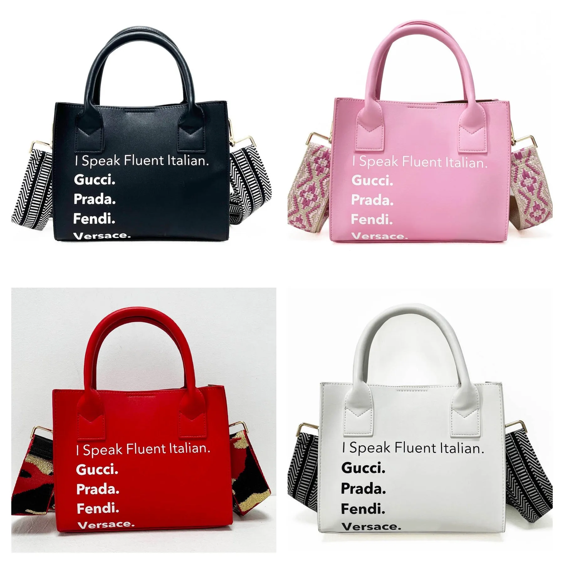 I Speak Fluid Italian Mini Tote - Assorted Colors