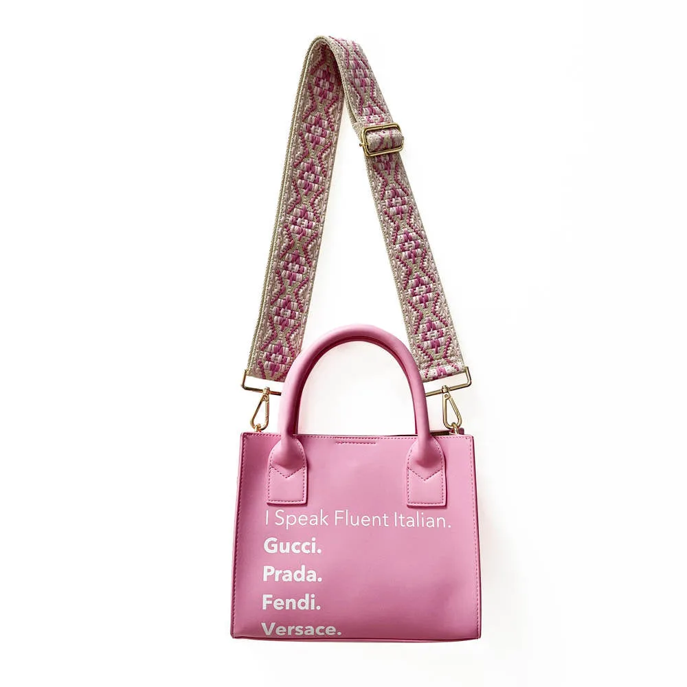 I Speak Fluid Italian Mini Tote - Assorted Colors