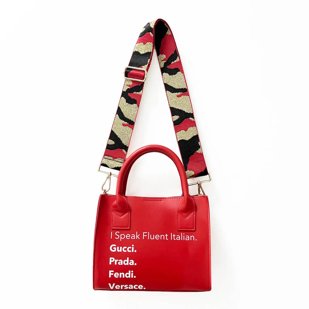 I Speak Fluid Italian Mini Tote - Assorted Colors