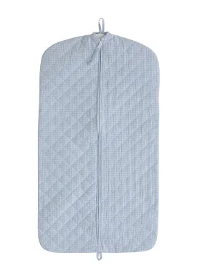 Light Blue Quilted Garment Bag