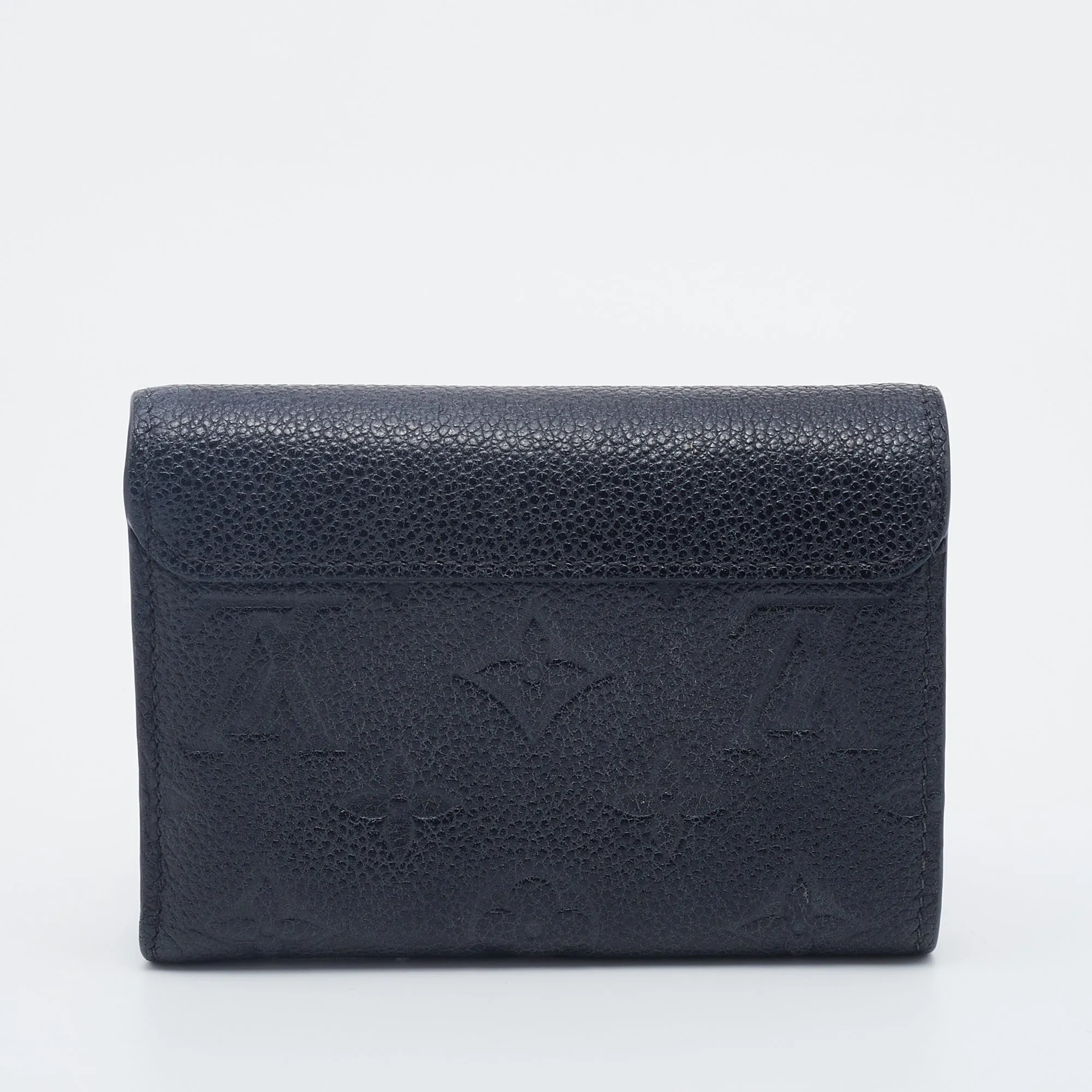 Louis Vuitton Black Monogram Empreinte Pont Neuf Compact Wallet