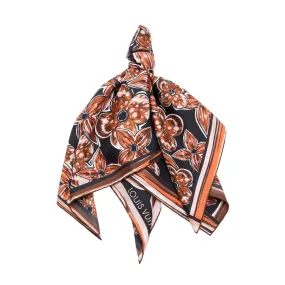 Louis Vuitton Silk Fleur de Monogram 90cm Scarf (SHF-4z6rYY)