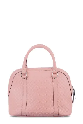 Medium Microguccissima Dome Satchel Soft Pink