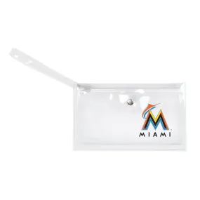 Miami Marlins Clear Ticket Wristlet