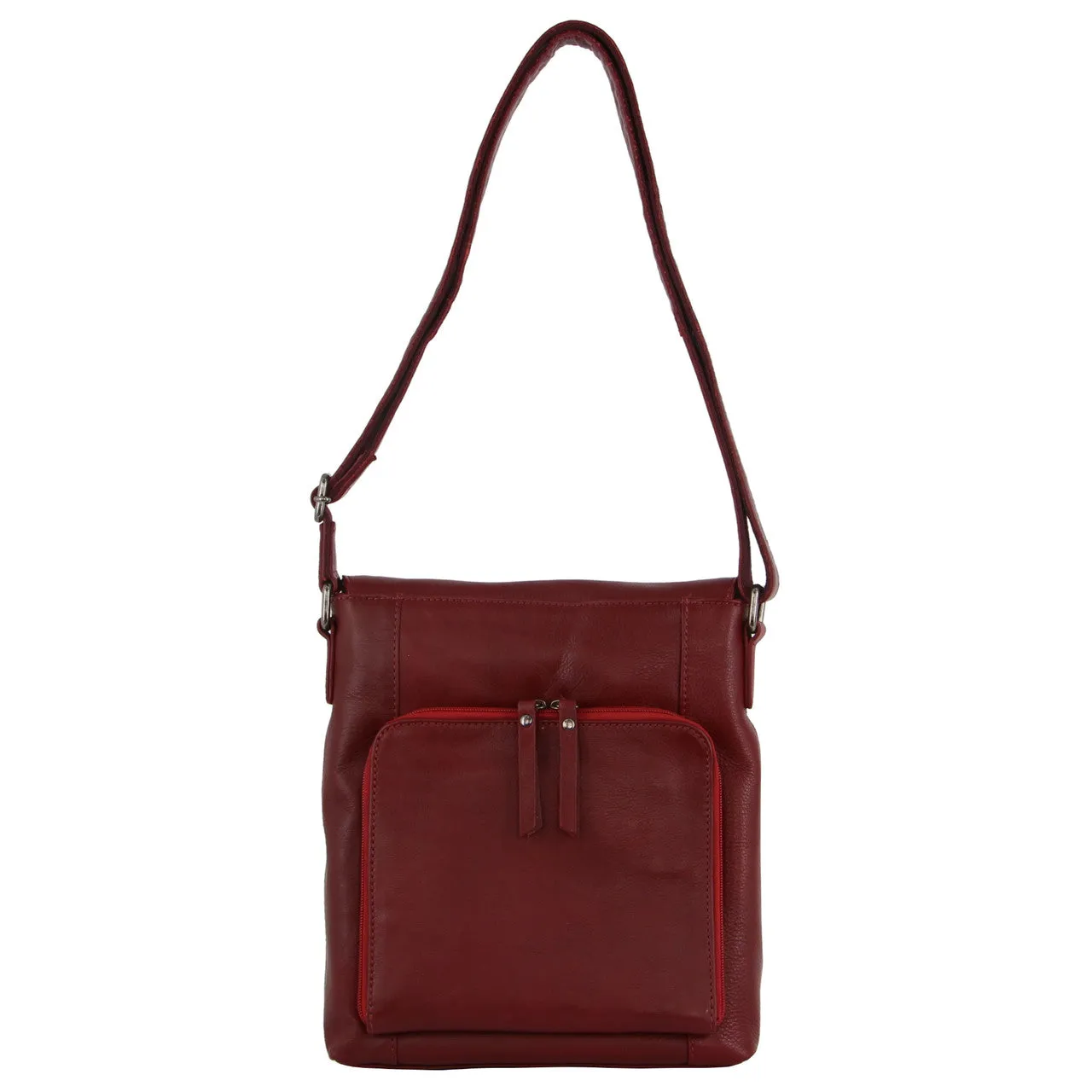 Milleni - NL9470 Leather Handbag - Red