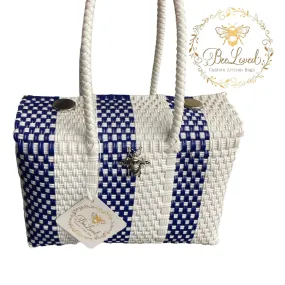 Navy Stripe Lunch Tote