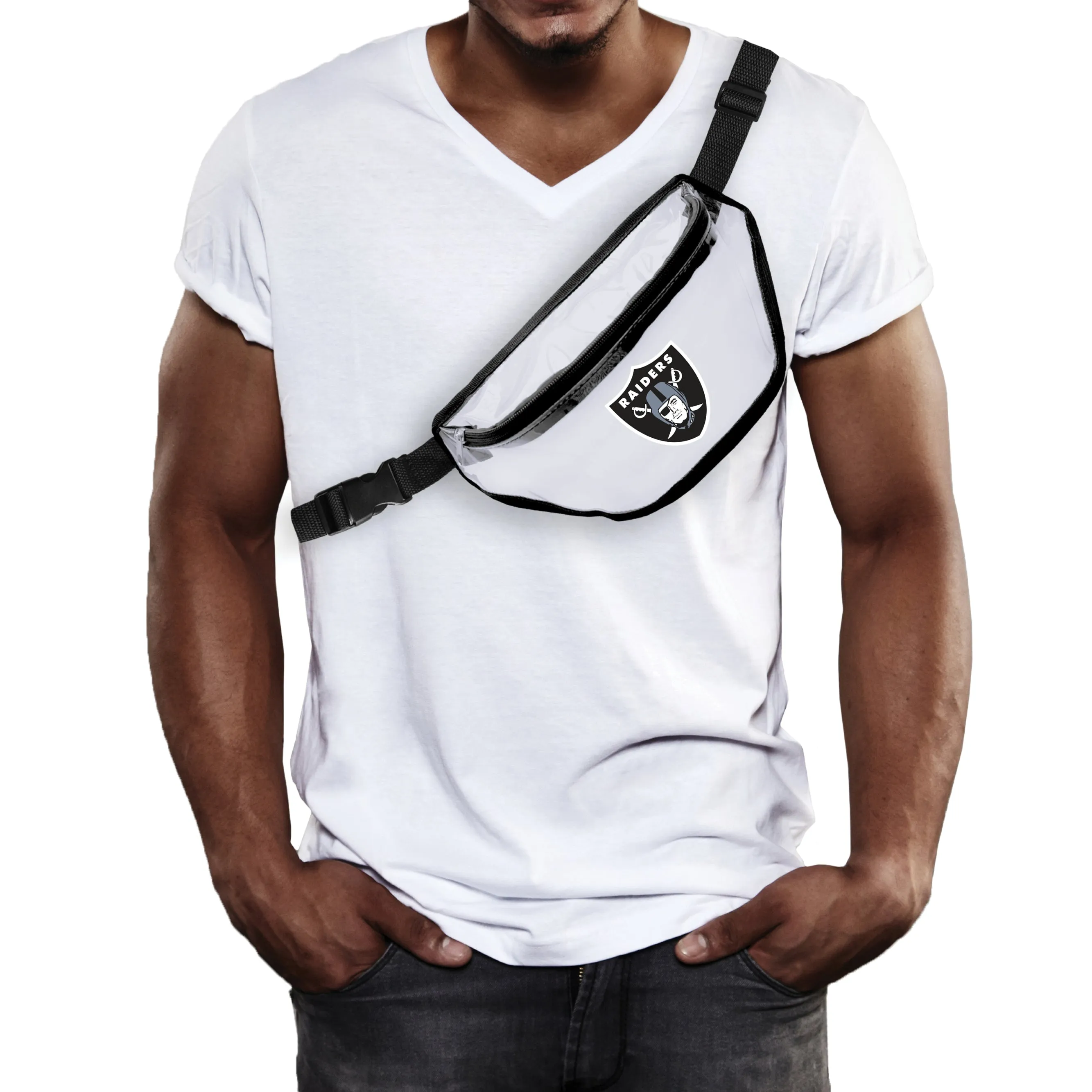 Oakland Raiders Clear Fanny Pack