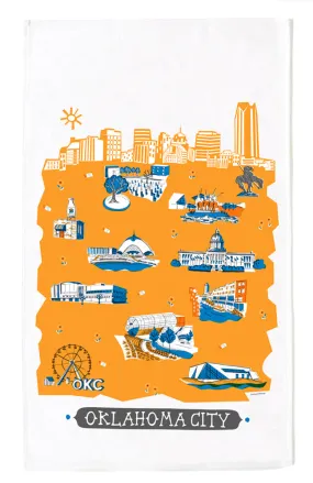 Oklahoma City Tea Towel