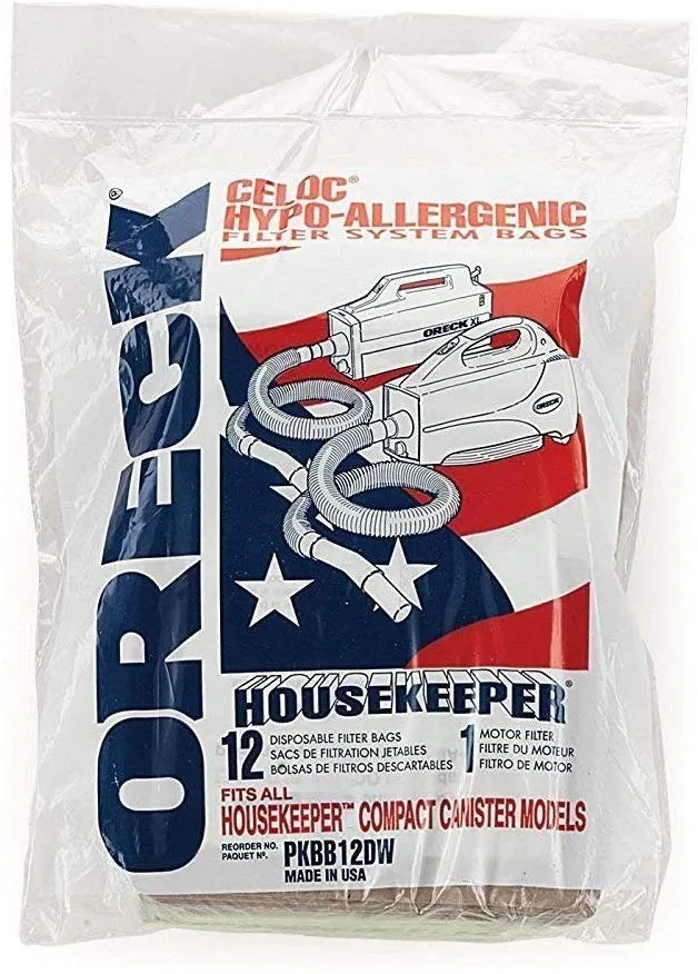 Oreck XL Genuine Buster B Canister Vacuum Bags PKBB12DW Housekeeper Bag by Oreck