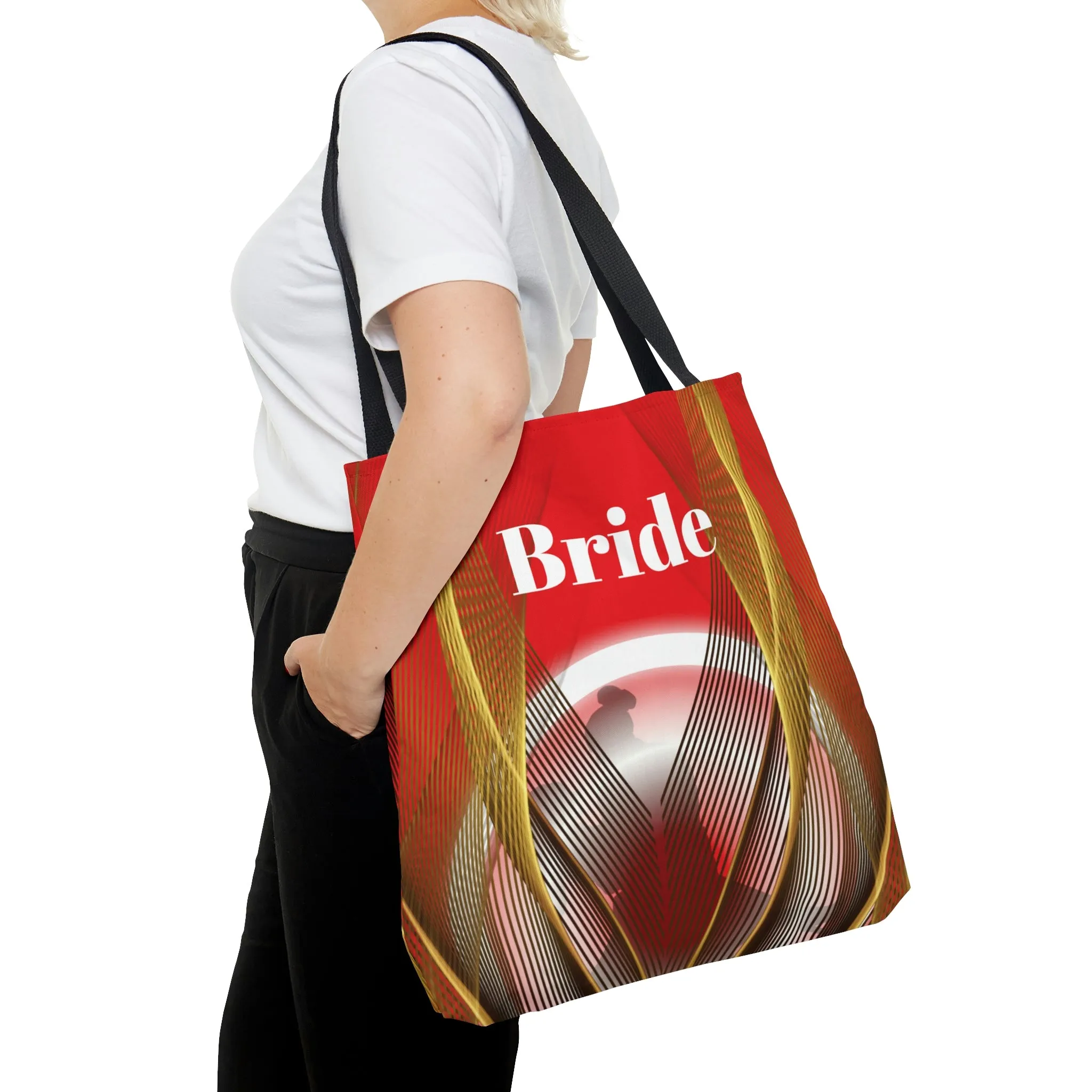 Red Bride Tote | Bridal Shower Gift |  Personalized Wedding Bag | Bride to Be | Wedding Gift For Her