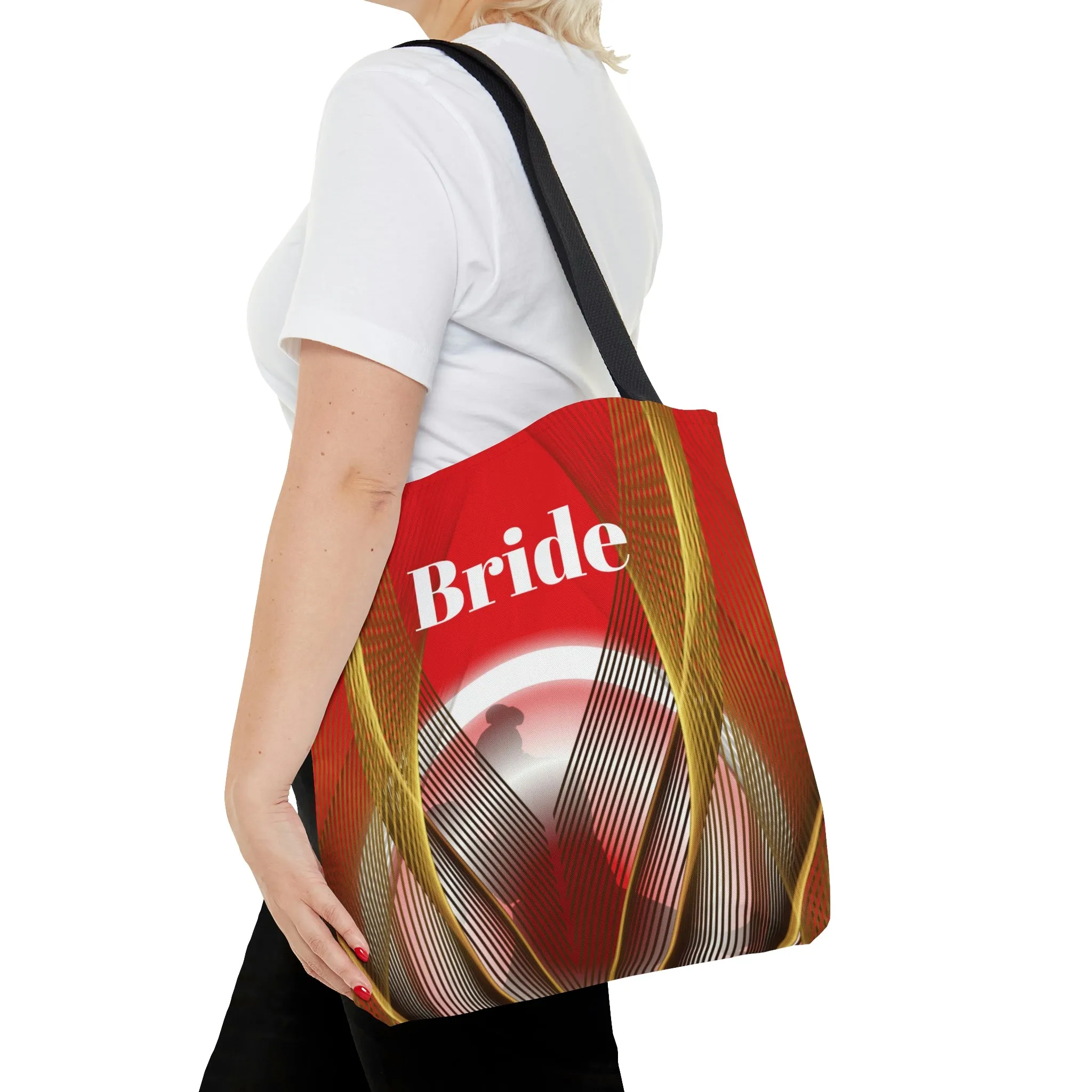 Red Bride Tote | Bridal Shower Gift |  Personalized Wedding Bag | Bride to Be | Wedding Gift For Her