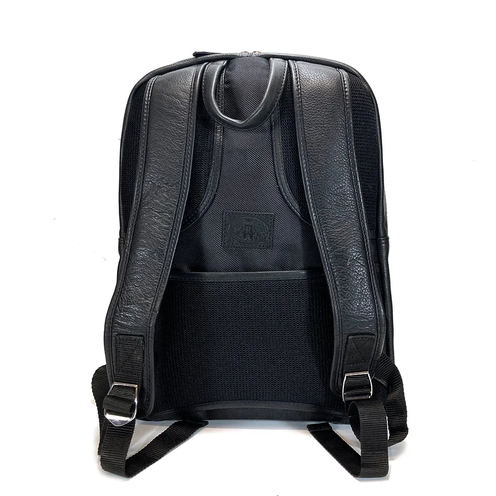 Rowallan Large Leather Backpack - Style: 31-2236 Harris - Black