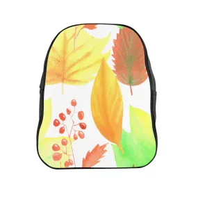 School Backpack Autumn Leaves