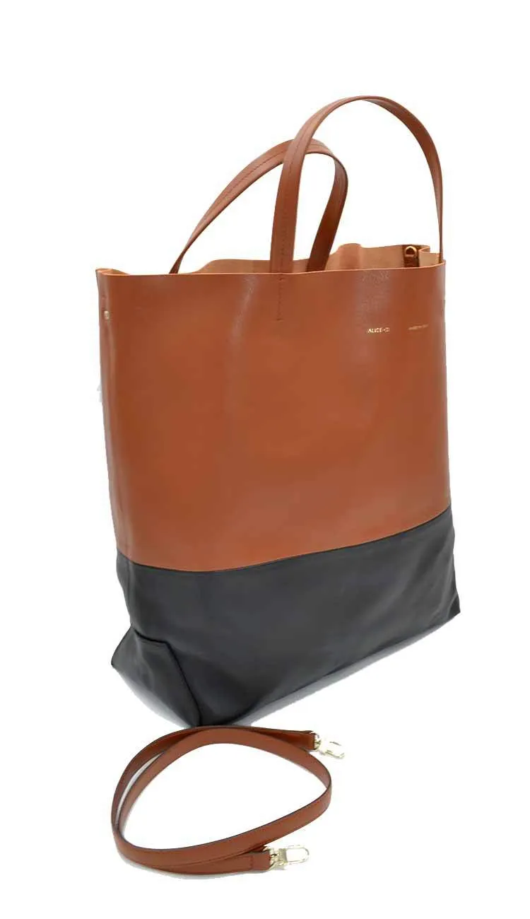 Siena & Dark Brown Milano Tote