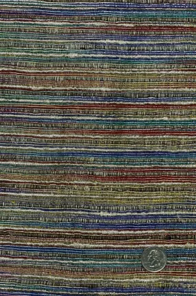 Silver/Multicolor Metallic Silk Tweed 89 Fabric