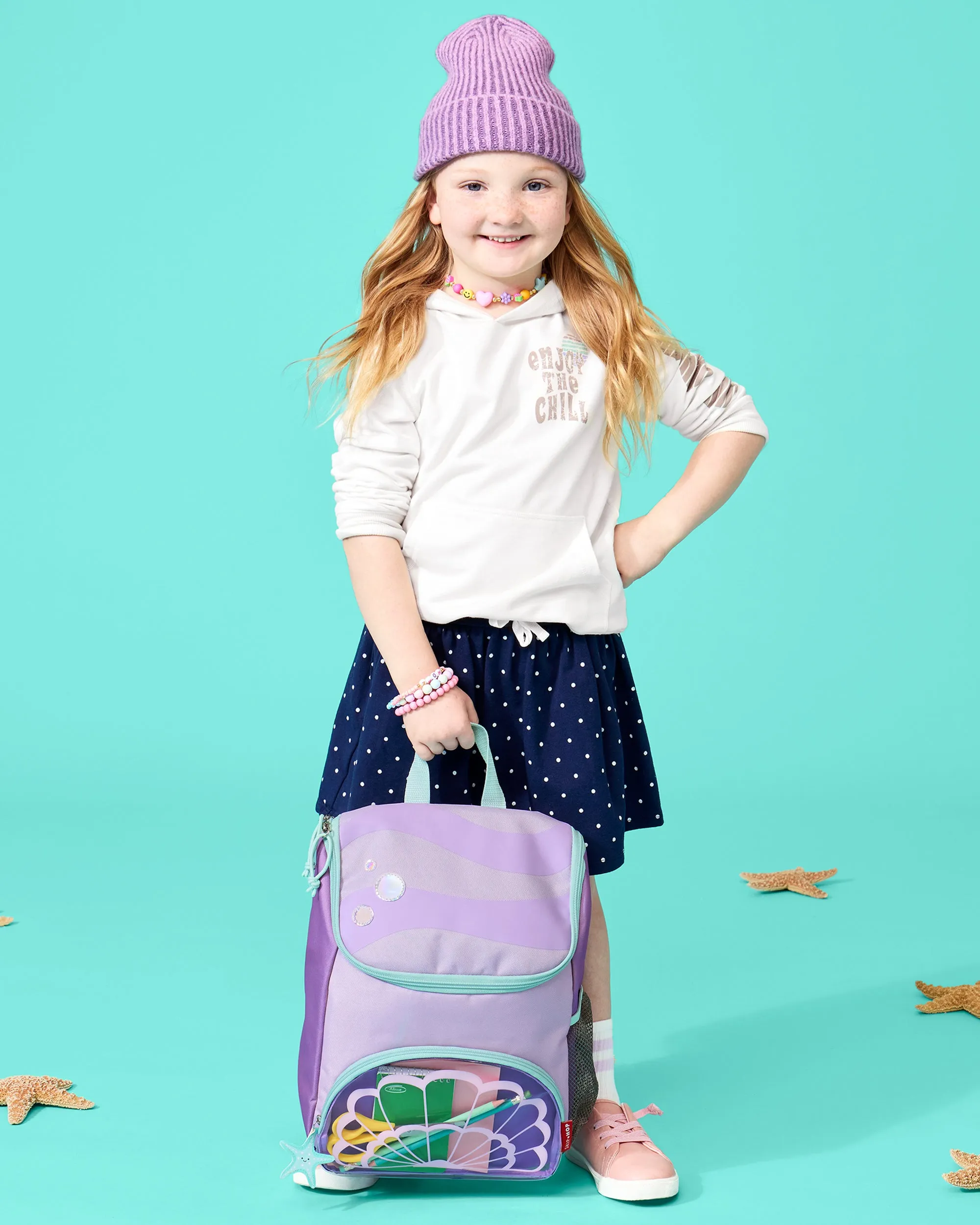 Skip Hop Spark Style Big Kid Backpack- Seashell