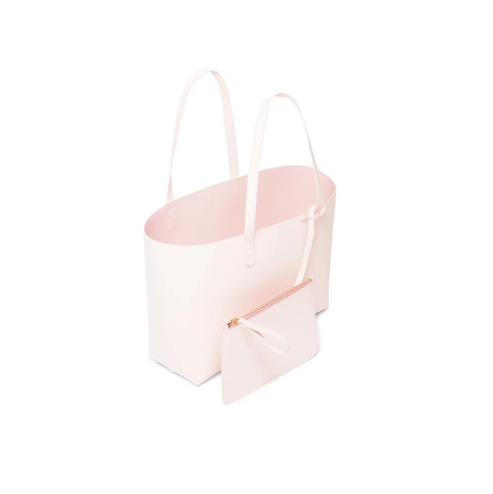 Small Calf Coated Leather Tote